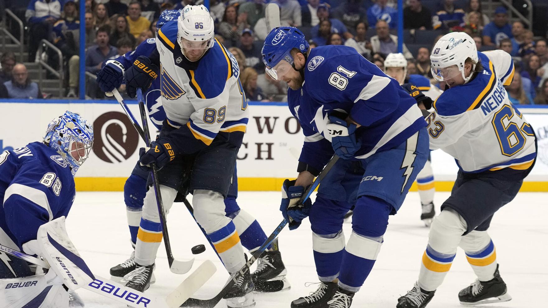 With 3-1 loss to the Lightning, Blues now losers in four of their last five games